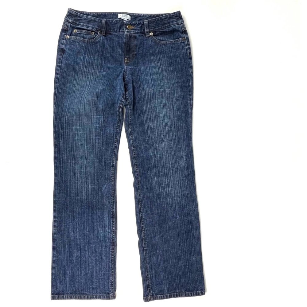 Ann Taylor LOFT Dark Wash Jeans Straight-Leg Sz. 8